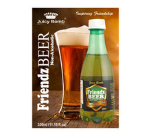 Load image into Gallery viewer, FRIENDZ BEER - Non-Alcoholic Sparkling Drink with Lemon